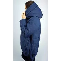 Купить куртка женская молодежная стильная синего цвета