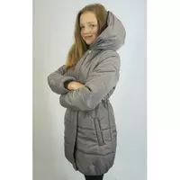 Купить куртка девочка подросток удлиненная красивая супер дешево металик серая