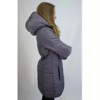 Купить куртка девочка подросток удлиненная красивая супер дешево металик фиолетовый